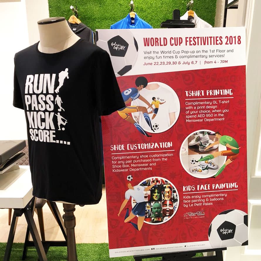Galeries Lafayette — World Cup 2018 festivities pop-up